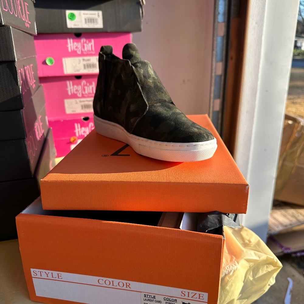 Miz Mooz High Top Camo Sneakers